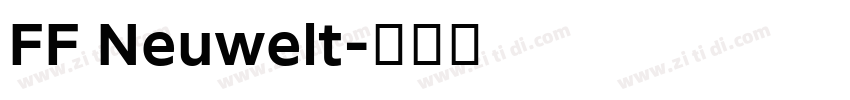 FF Neuwelt字体转换